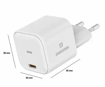Swissten 65W tīkla lādētājs | USB-C | GaN