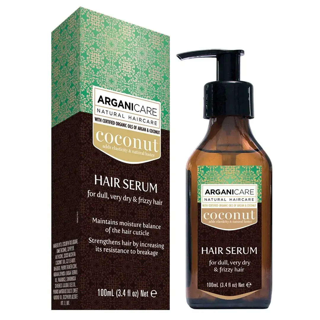 Arganicare, Coconut, Hair Serum, Strengthening & Nourishing, 100 ml