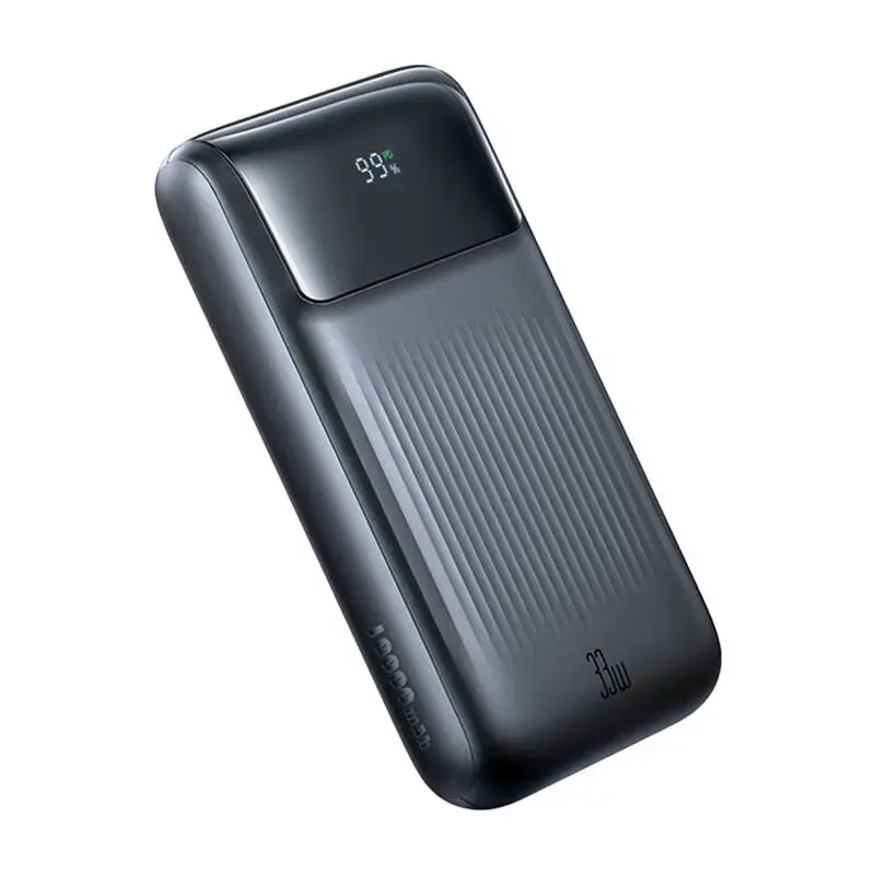 Mcdodo MC-0231 external battery (powerbank) | 10000 mAh | 33W | USB-C, Lightning, USB-A | LED display | black