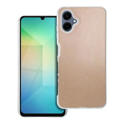Shining maciņš telefonam Samsung Galaxy A06 4G (A065) zelta krāsā