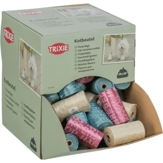 Maisiņi - Trixie Dog Pick Up display for dog dirt bags, M, 70 ruļļi pa 20 maisiņiem