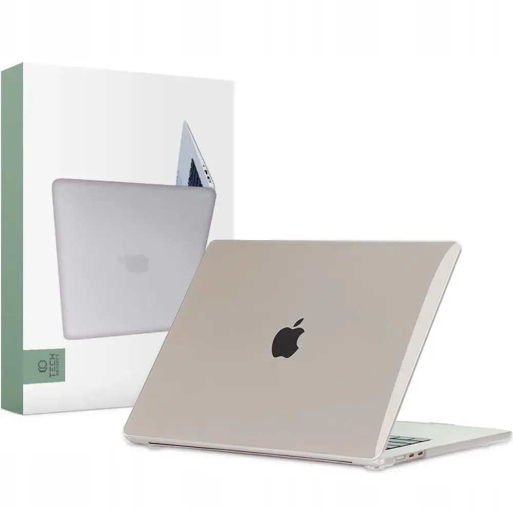 Tech-Protect SmartShell case for MacBook Air 15" M2 | M3 | 2023-2024 - transparent