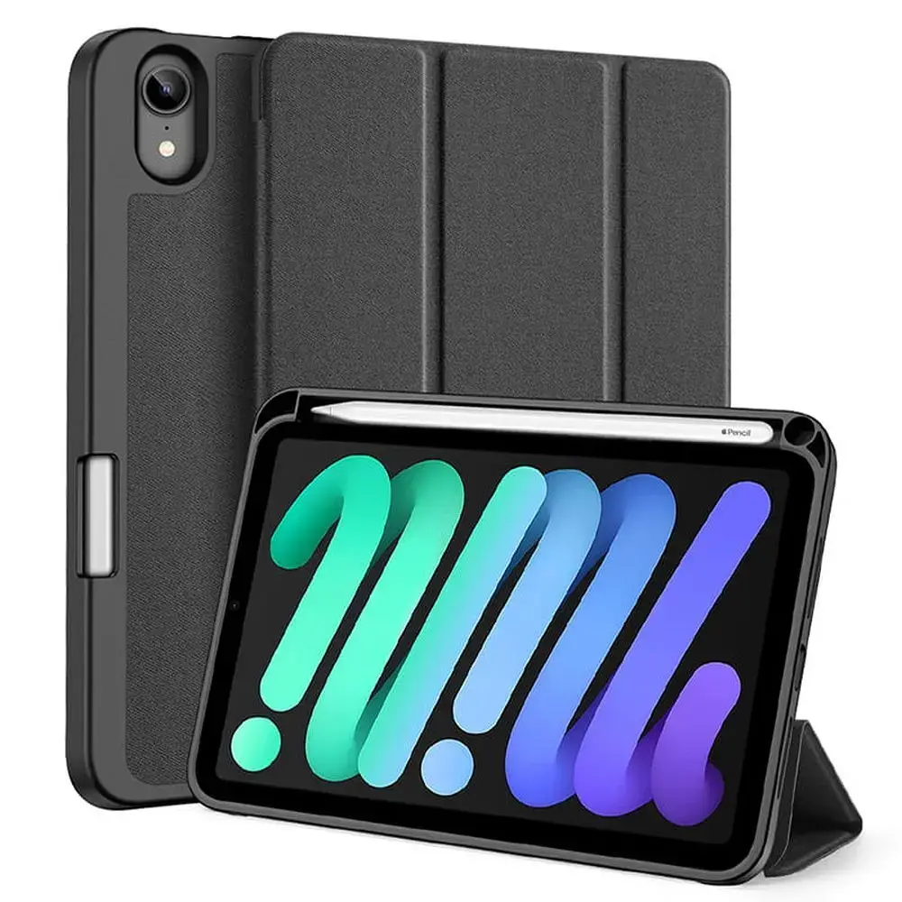 DUX DUCIS case DOMO foldable with pencil storage for iPad mini 7/6 black