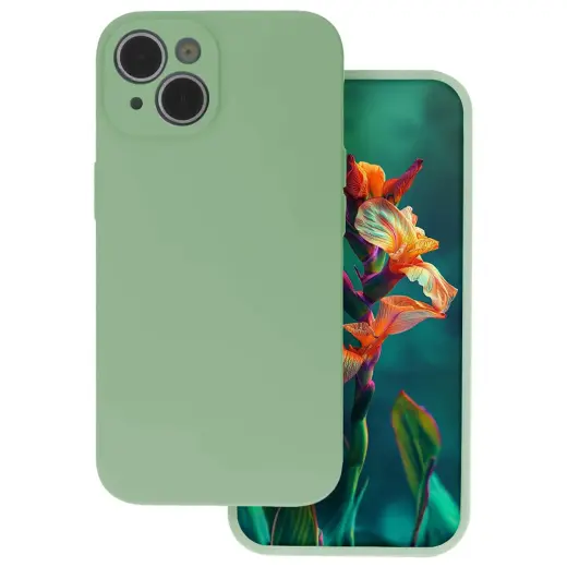 Silicon phone case for iPhone 17 green