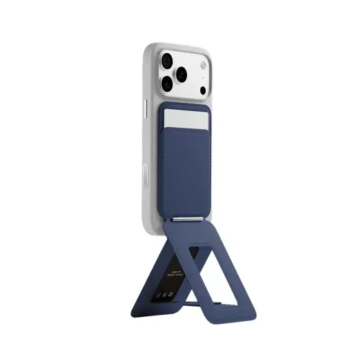 Moft Movas Snap Tripod MagSafe Magnetic Wallet and Phone Stand in  navy blue