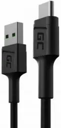 Green Cell GC PowerStream data transfer and charging cable | USB-A to USB-C | 0.3m