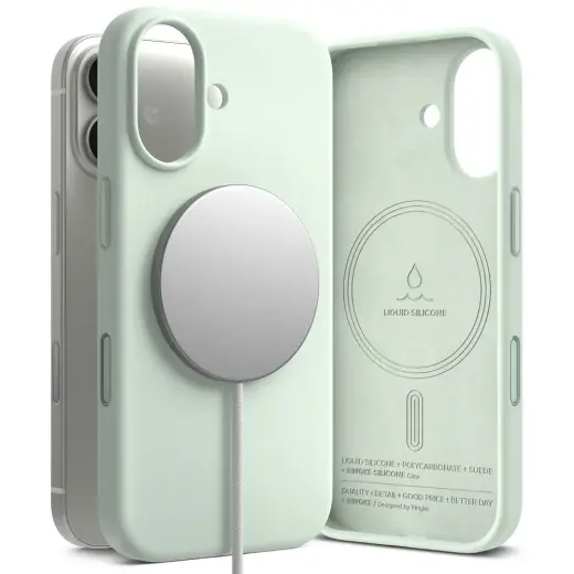 Ringke Silicone Magnetic MagSafe Case for iPhone 17 Pro - Mint