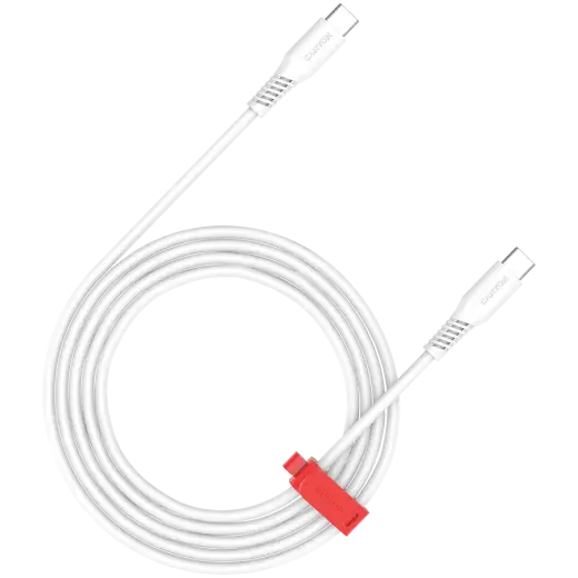 Canyon CC60SC datu pārraides un uzlādes vads | USB-C uz USB-C | 60W | 1.2m | balts