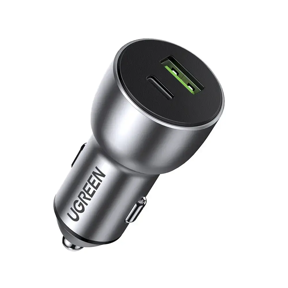 Зарядка для автомобиля Ugreen CD213 60980 | 36W | PD, QC | USB-A, USB-C | серая