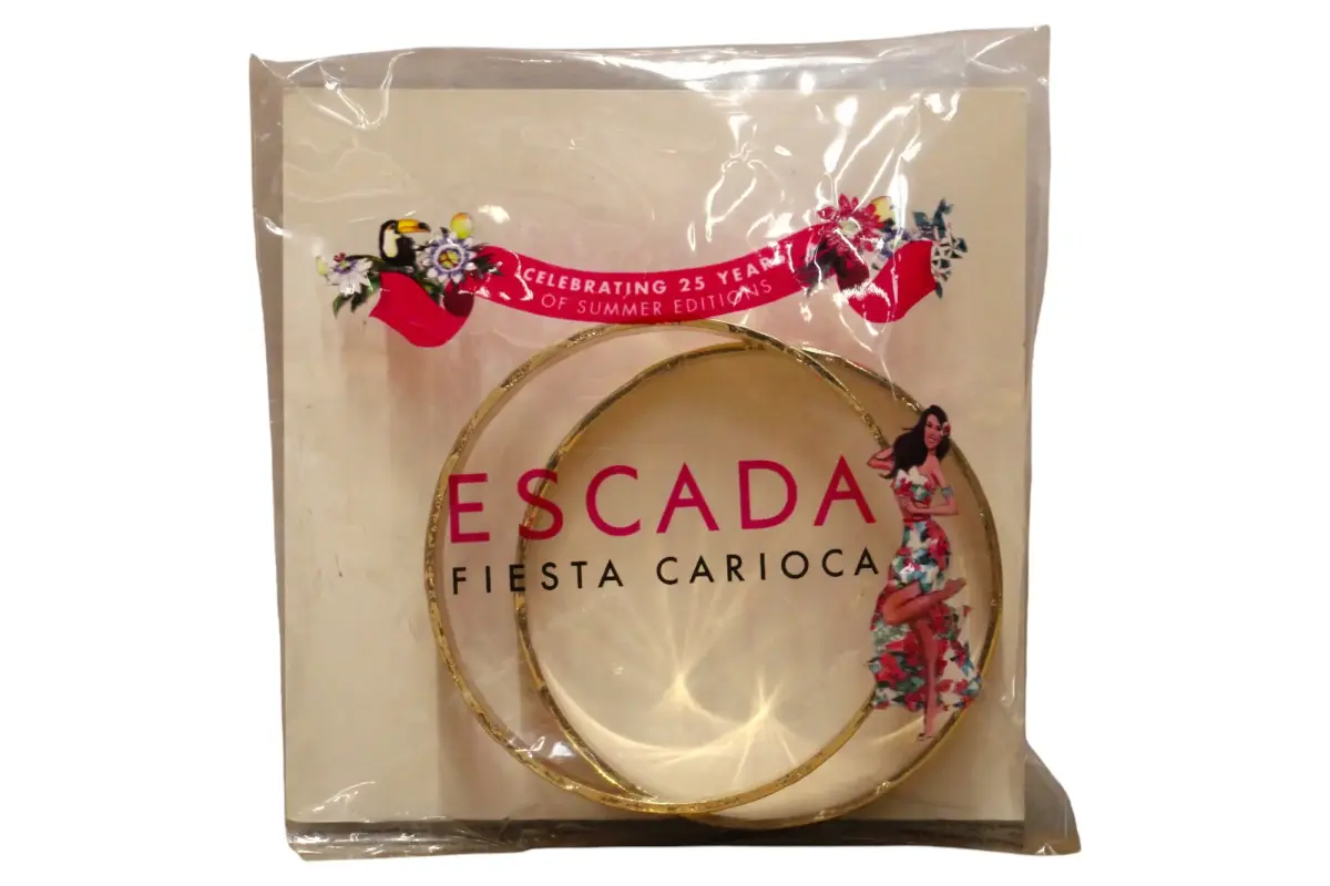 Escada, Summer Limited Edition - Fiesta Carioca, Base Metal Bracelet, Gold, For Women