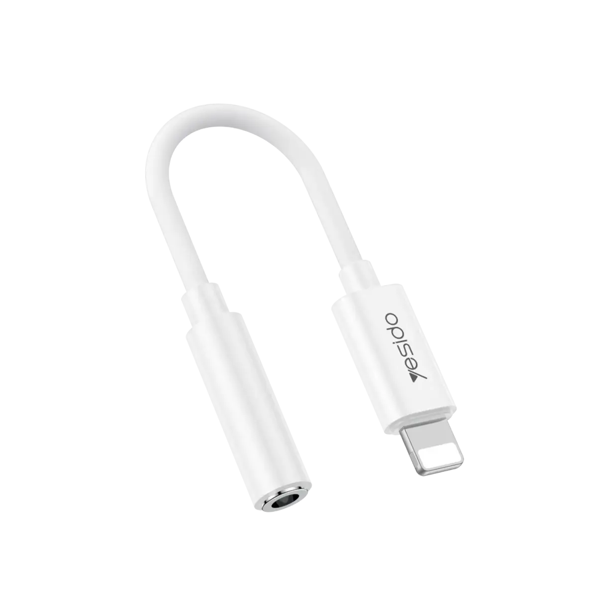 Yesido Adapter YAU44 Audio - Lightning to jack 3,5mm - white