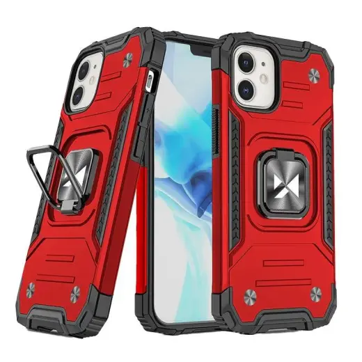 Wozinsky Ring Armor чехол с подставкой для телефона iPhone 14 Plus красный