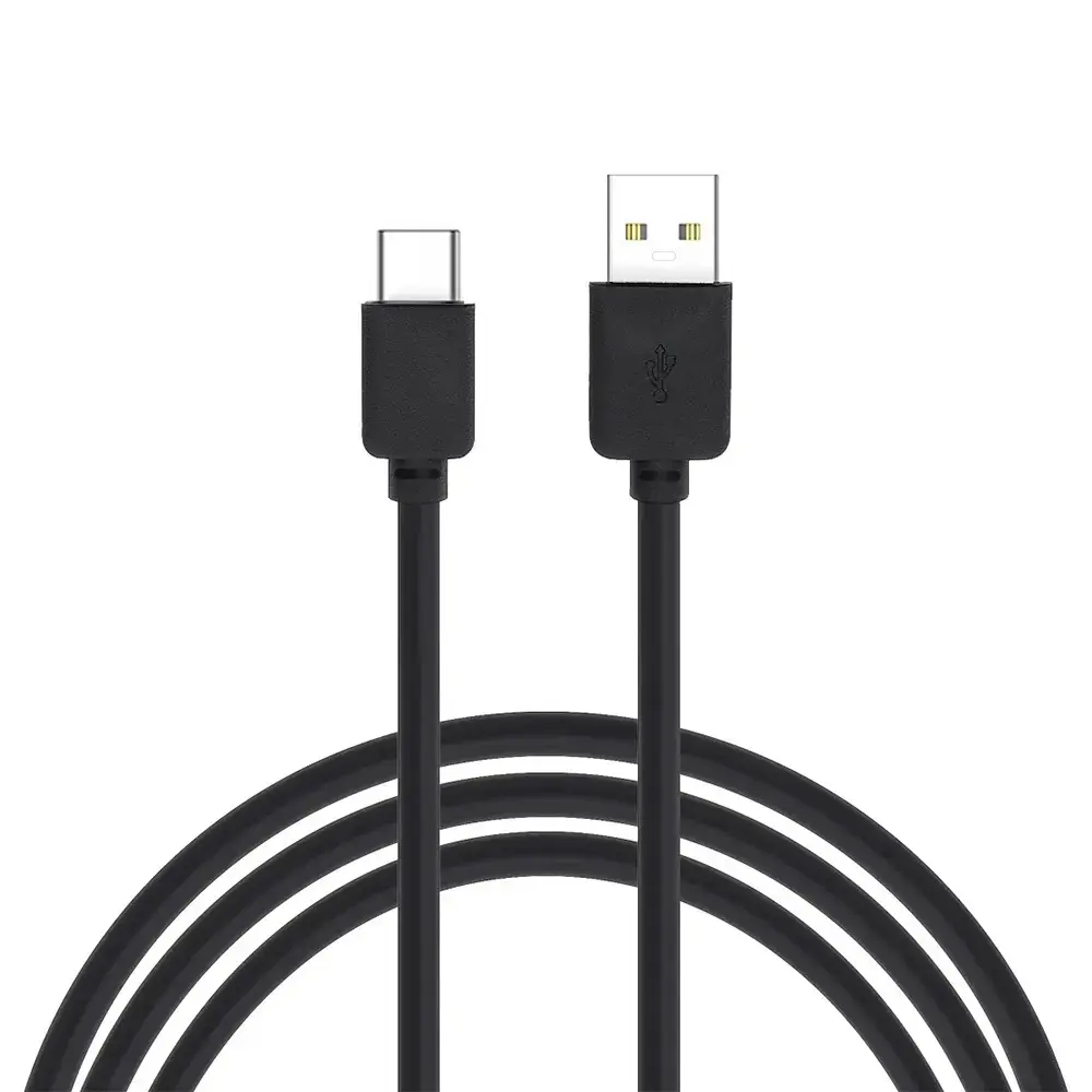 data transfer and charging cable | USB-A to USB-C | 1m | black