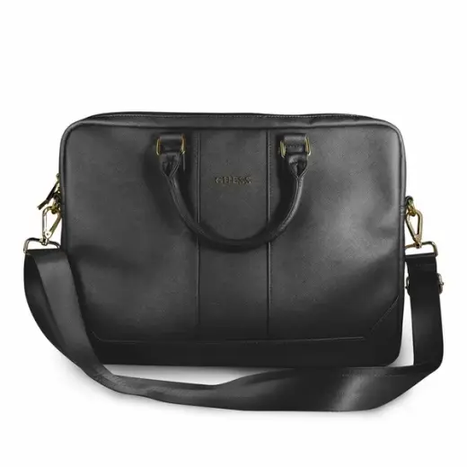 Guess Torba GUCB15TBK 16" czarna|black Saffiano