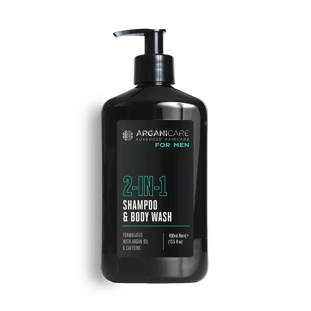 Arganicare, Men, Cleansing, Hydrating & Revitalising, Fresh, Body Wash, Body & Hair, 400 ml