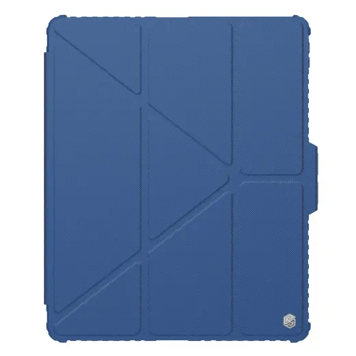 Nillkin Bumper PRO Protective Stand Case Multi-angle for iPad Pro 12.9 2020|2021|2022| Air 13 2024|2025 Sapphire Blue