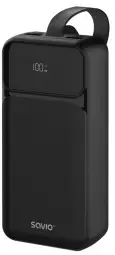 Savio ārējais akumulators (powerbank) | 30 000 mAh | melns