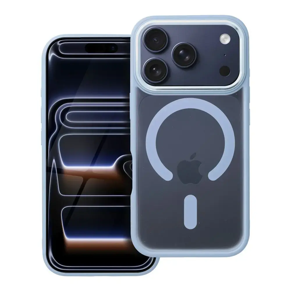 MATTE MAG COVER case compatible with MagSafe for IPHONE 17 Pro blue