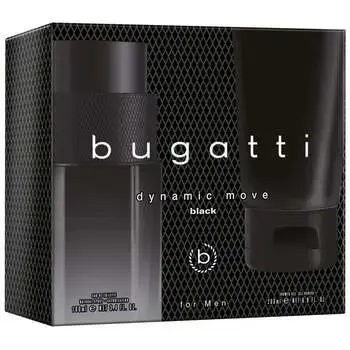 Bugatti Dynamic Move Black Gift Set EDT 100 ml and Shower Gel 200 ml 100ml