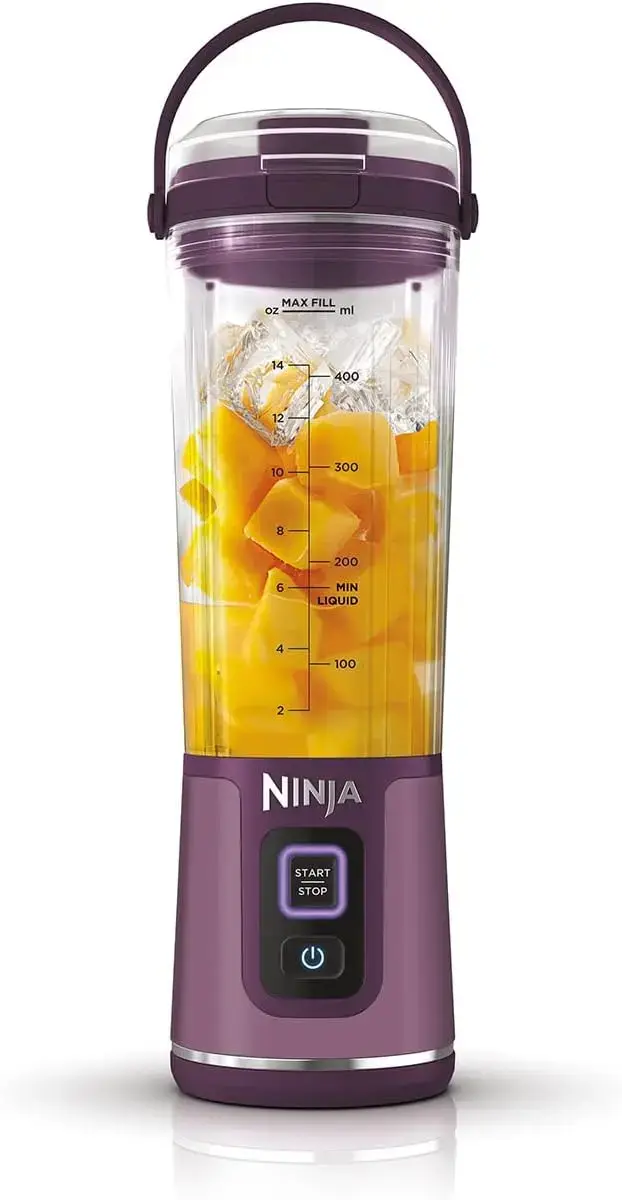 Ninja pārnēsājams bezvadu kokteiļu blenderis, 0.5l, violets