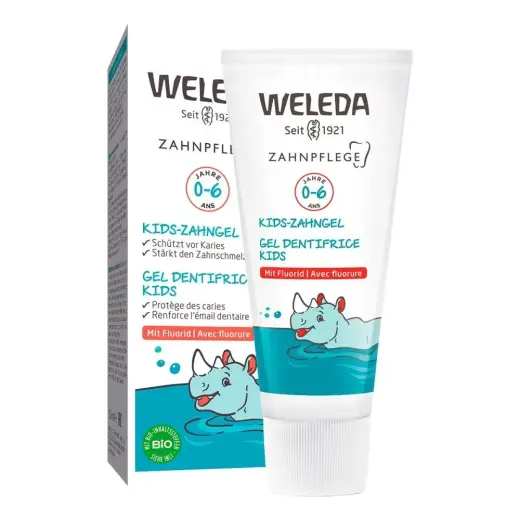 Weleda Kids Dental Gel with Fluoride 0-6 Years 50 Ml