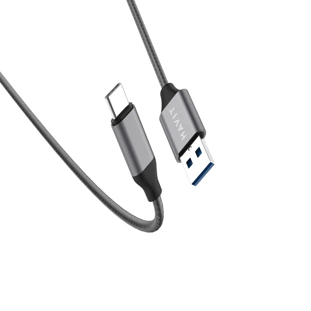 HAVIT cable H693 USB3.0 - USB-C 3A 1,0m grey