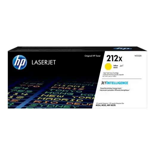 HP 212X Hohe Ergiebigkeit Gelb Tonerpatrone (W2122X)