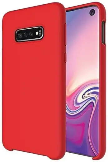 Fusion elegance fibre protect silicone case for Samsung G975 Galaxy S10 Plus red