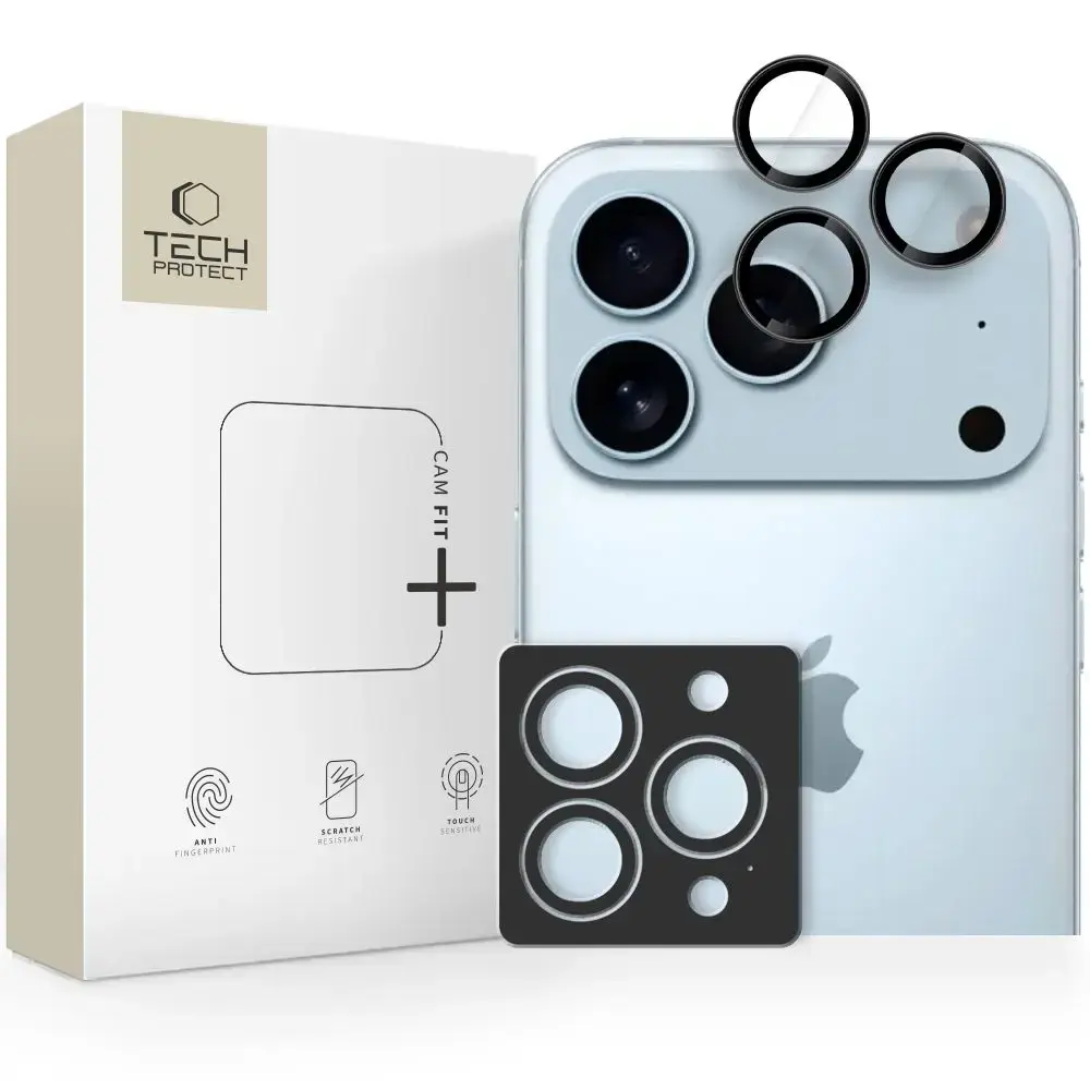 OSŁONA APARATU TECH-PROTECT CAMRING FIT+ IPHONE 14 PRO | MAX | 15 PRO | MAX | 16 PRO | MAX | 17 PRO | MAX BLACK