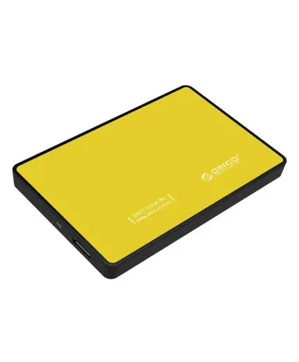 Hard drive external enclosure Orico SSD|HDD 2.5" SATA III (yellow)