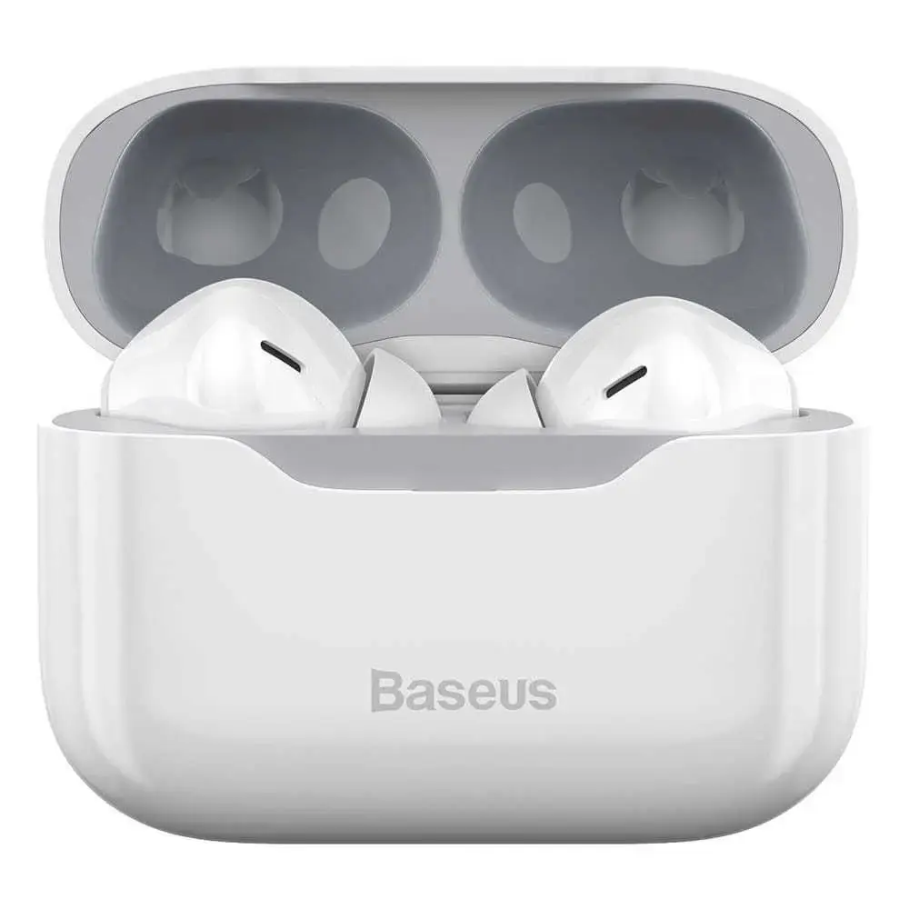 Baseus S1 bezvadu austiņas ANC | Bluetooth 5.1 baltas
