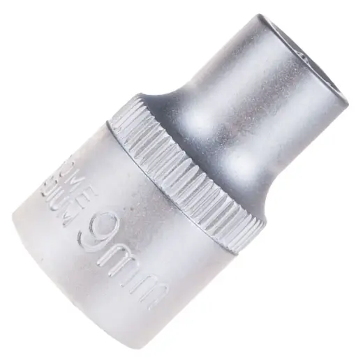 6-point socket 1/2", 9 mm