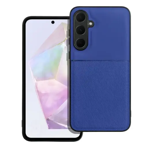 NOBLE telefono dėklas Samsung Galaxy A35 mėlynas
