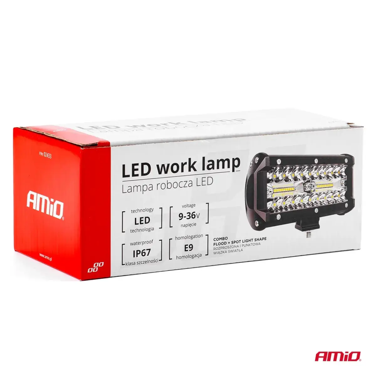 Working LED light bar AWL19 40LED COMBO 9-36V