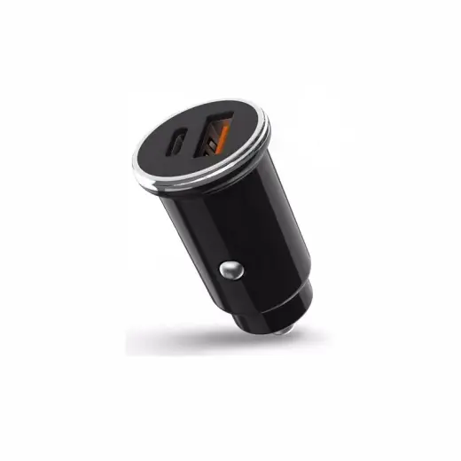 XO car charger CC25 PD QC 3.0 5A 1X USB 1x USB-C black
