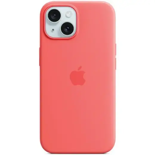 Etui Apple MT0V3ZM|A iPhone 15 | 14 | 13 6.1" MagSafe różowy|guava Silicone Case