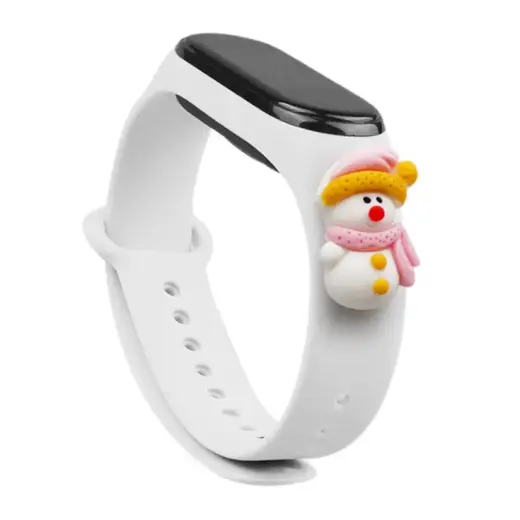 Fusion Xmas Snowman 2 for Xiaomi Mi Band 3 | 4 light white