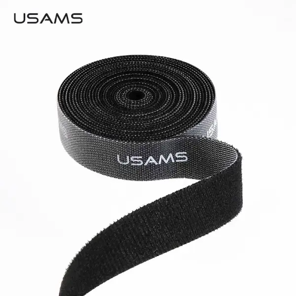 USAMS Taśma organizer do kabli Velcro 1mczarny/black ZB60ZD02 (US-ZB060)