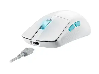 ASUS ROG Harpe Ace - Aim Lab Edition - mouse - USB, 2.4 GHz, Bluetooth 5.1 - white