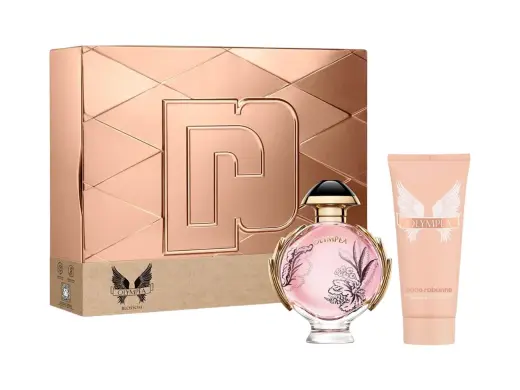 Set Paco Rabanne: Olympea Blossom, Eau De Parfum, For Women, 80 ml + Olympea Blossom, Hydrating, Body Lotion, 100 ml