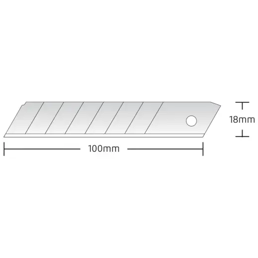 Rezerves asmeņi nazim 18mm SK2 0.6mm 10gb Prox Expert