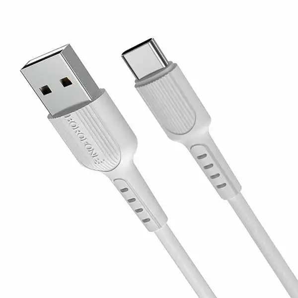 Borofone X16 datu pārraides un uzlādes vads | USB-C | 12W | 1m | balts
