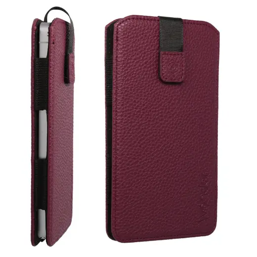 WONDER Flexi Pouch Case (Size XL) for Iphone 17 Air, iPhone 16 Plus/Samsung S26 Plus/S25 Plus/A56/A55/A54/Xiaomi 15/14/13T Pro/13T/Oppo Find X8/Find X7/Reno 12 Pro/Vivo X200/X100/V40 Pro/Motorola Edge 50 Pro/Edge 50/Edge 30 Fusion burgundy
