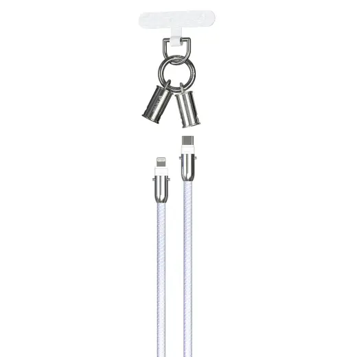 Devia 2-in-1 провод для передачи данных и зарядки | USB-C на Lightning | 27W | 1.2m | фиолетовый