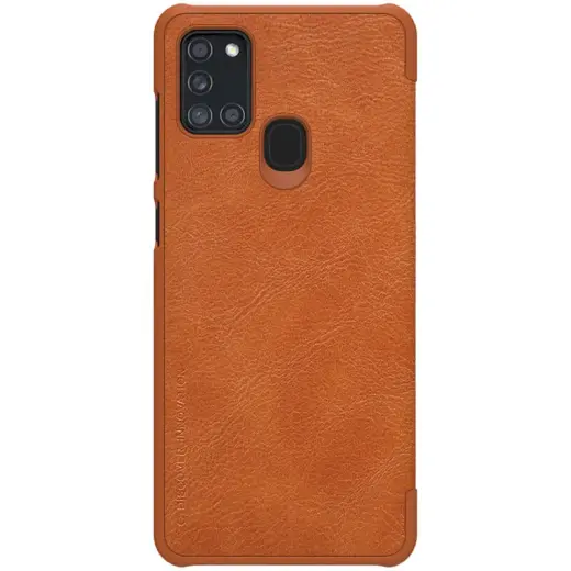 Nillkin Qin Book Case for Samsung Galaxy A21s Brown