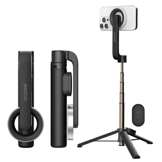 Araree Selfie Stick Bluetooth Magfie Pod black MagSafe Tripod AR60-01727A