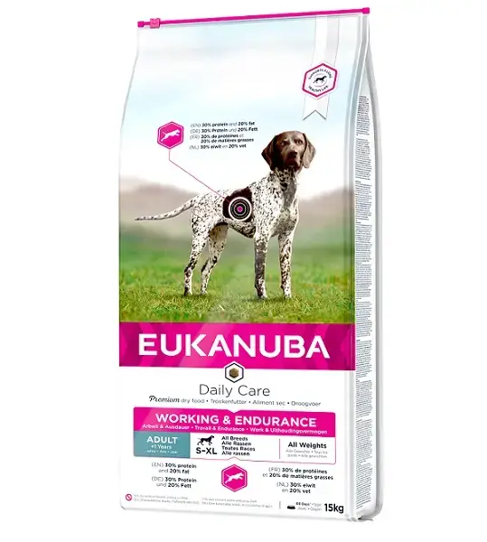 Sausa barība suņiem - Eukanuba Working Endurance, 15 kg