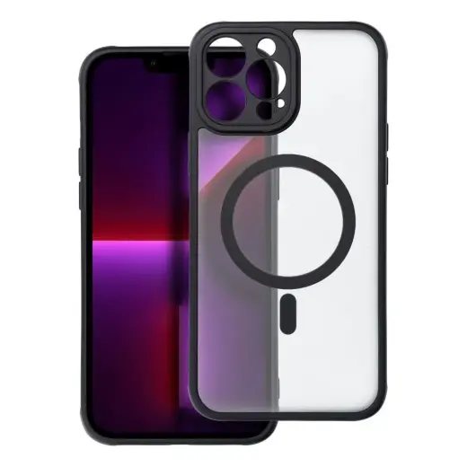 FULL MATTE MAG telefono dėklas su MagSafe palaikymu iPhone 13 Pro Max juodas