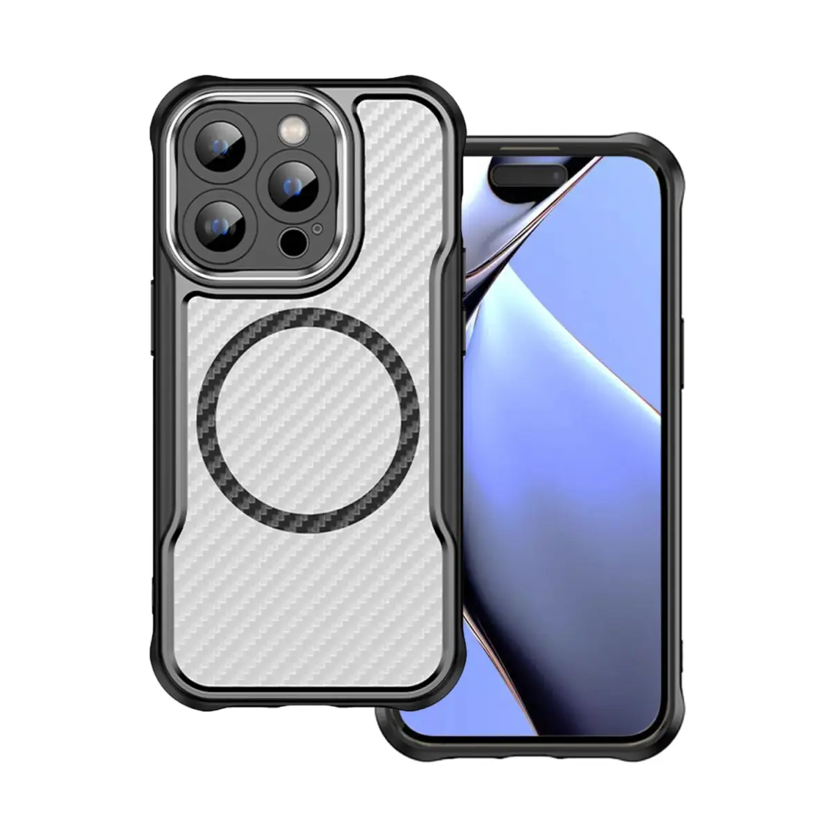 Defender Carbon Mag case for iPhone 14 Pro Max 6,7" black