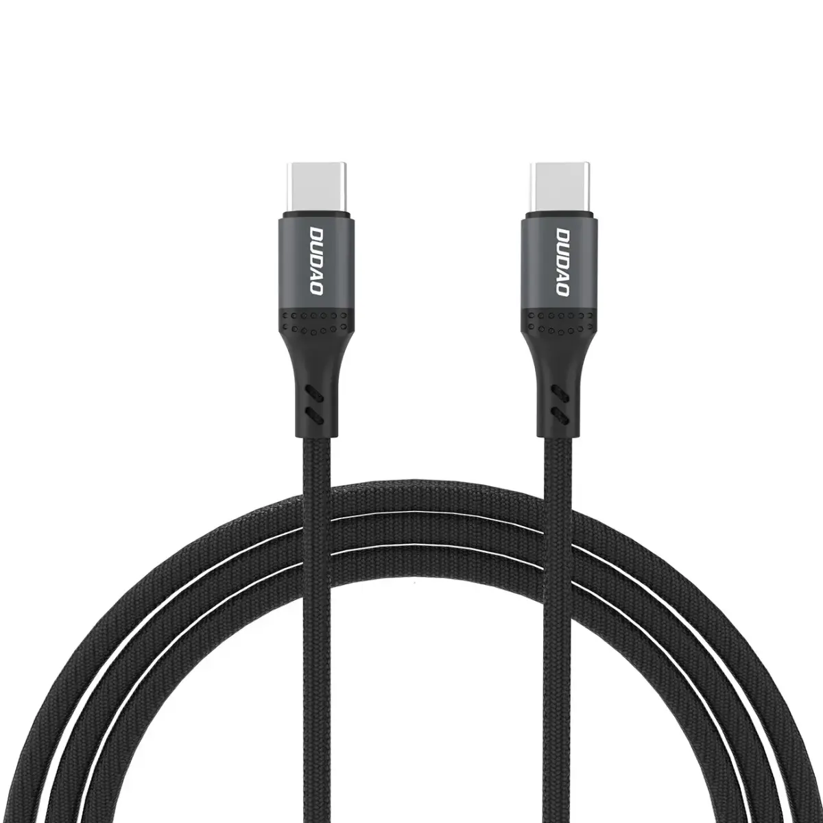 Dudao L3CC datu pārraides un uzlādes vads | USB-C uz USB-C | 60W | 1.2m | melns